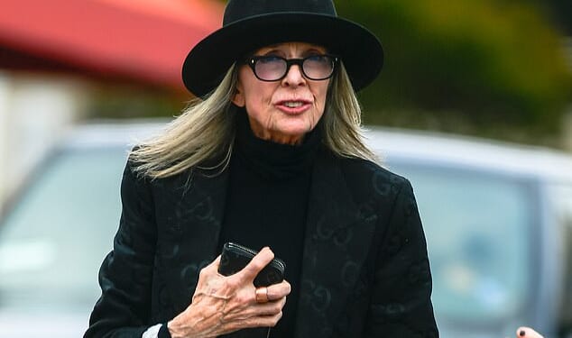 The 911 call in which authorities communicated about Diane Keaton's failing health prior to her death has been released. Keaton pictured in LA in May 2024