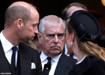 Prince William threatened to remove Princess Eugenie and Beatrice's titles unless they pressured their disgraced father to move out of Royal Lodge, it was claimed today