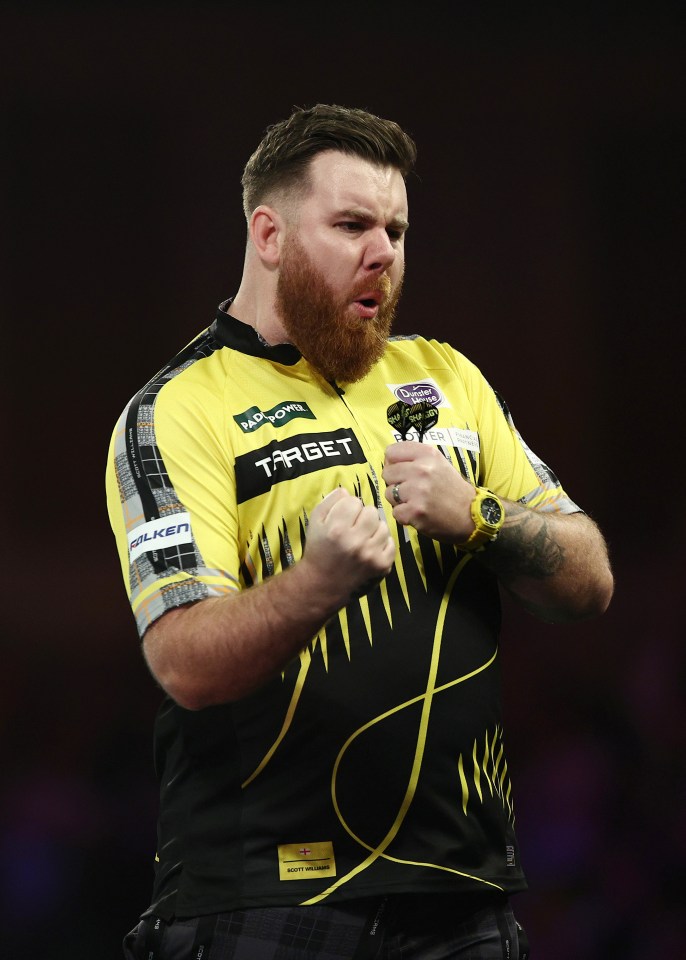 Scott Williams of England reacts during his match against Niko Springer of Germany.