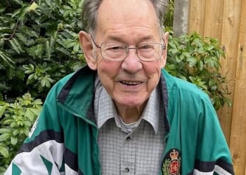 Retired Royal Engineer James Blackwood (pictured) was struck down by Clifford Cage, 50, on a residential in Rochester, Kent, on July 6, 2023