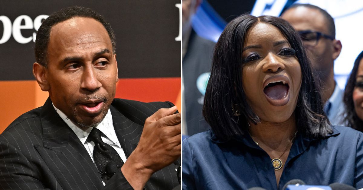 ESPN's Stephen A. Smith, left, called out Democratic Rep. Jasmine Crockett of Texas for "engaging in verbiage and rhetoric for the streets."