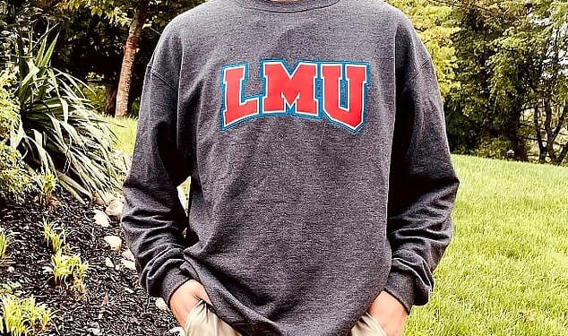 Dalton Janiczek, 21, was charged with attempted murder of a law enforcement officer after allegedly ramming down multiple cops while trying to evade a traffic stop. He is pictured wearing his Loyola Marymount University sweater