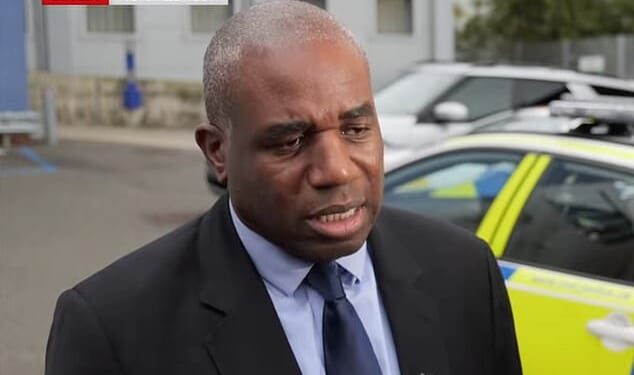 Justice Secretary David Lammy today visited Wood Green Police Station to 'thank the officers' for detaining Kebatu in his constituency area and confirmed the migrant would be 'deported this week'