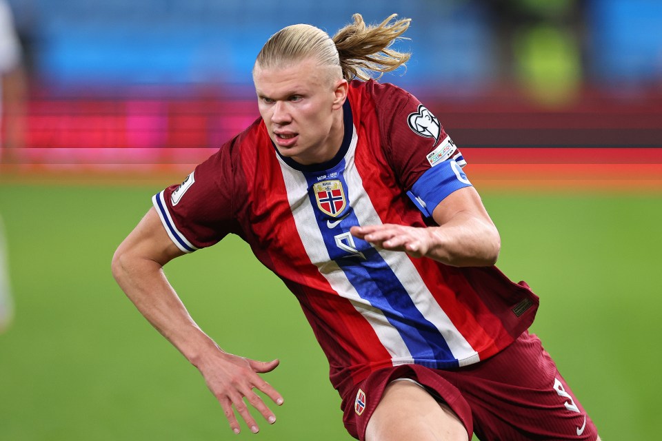 Erling Braut Haaland of Norway during the FIFA World Cup 2026 qualifier match.