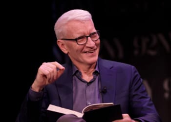 Anderson Cooper attends a conversation with Barry Diller at 92NY on May 20, 2025, in New York City.