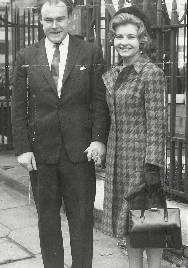 Timothy West and Prunella Scales on their wedding day in 1963