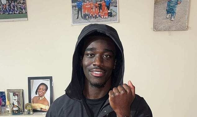 Joshua Adiefeh (pictured), from Nottingham , passed away at his accommodation in Manchester on the morning of September 28, having only moved in a week prior