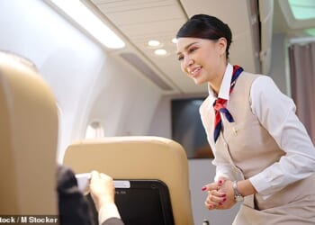 Now, a flight attendant has revealed the secret code cabin crew use to alert one another of an attractive customer on board an aircraft (stock)