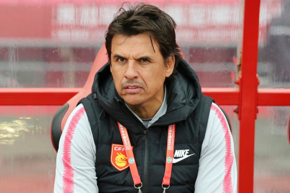 LANGFANG, CHINA - APRIL 27: Head coach Chris Coleman of Hebei China Fortune looks on during the seventh round match of 2019 Chinese Football Association Super League (CSL) between Hebei China Fortune and Beijing Renhe at Langfang Sports Center on April 27, 2019 in Langfang, Hebei Province of China. (Photo by Visual China Group via Getty Images/Visual China Group via Getty Images)