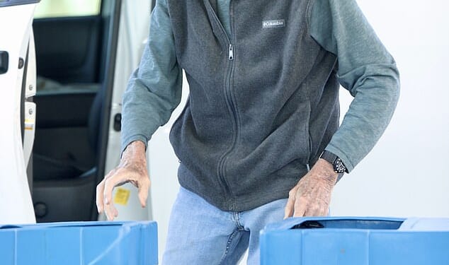 Possessions belonging to the late Gene Hackman, who died in February at 95 after being left along with his dead wife's body for days, are being auctioned off in November, Bonhams has announced; pictured in 2023 in Santa Fe, when he was 93