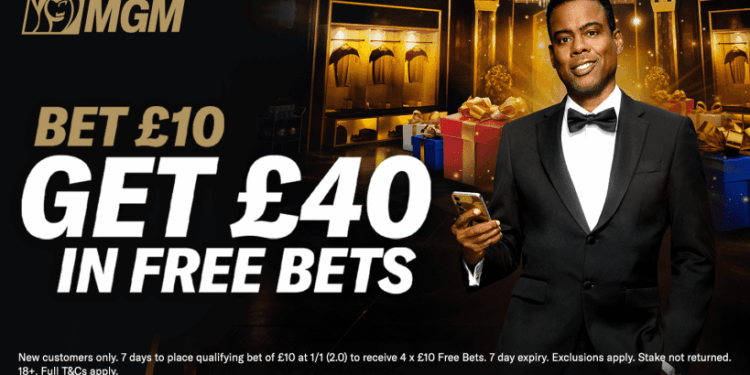 Get £40 in free bets to spend on football with BetMGM