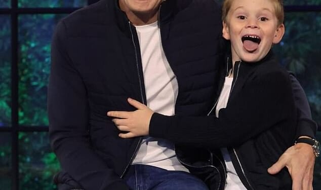 Gordon Ramsay and his lookalike son, Oscar, 6, sported matching outfits as he brought him to work for the day - sharing pictures on Instagram on Wednesday