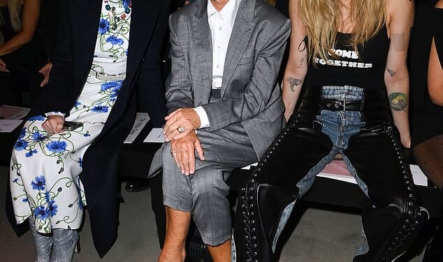 Helen Mirren, 80, suffered an uncharacteristic faux pas as she sported a deep fake tan on the front row during Paris Fashion Week on Tuesday