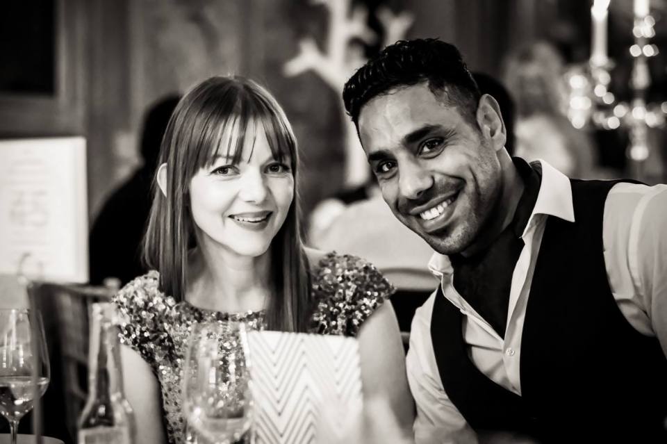 Joanne Samak and Mohammed Samak smiling.