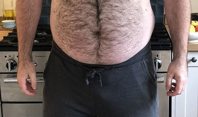 Mike reached 23.5 stone (150kg). He shed 8 stone over a four-year weight-loss journey