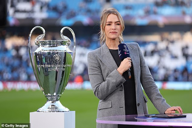 Fans are accustomed to seeing her on their television screens when the Champions League comes around