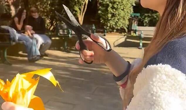 Locals confronted Ms Yahlom on Fortis Green Road in Muswell Hill outside The Pocket Park