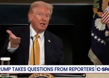 A visibly frustrated U.S. President Donald Trump told a French reporter he couldn't 'understand a word' she was saying when she asked a question about the West Bank