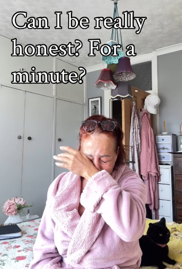 Sarah posted a tearful video to Instagram in which, make-up free, and perched on her bed in her dressing gown, she admitted to feeling ‘lost, redundant, left out’