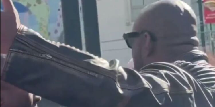 New York BLM founder Hawk Newsome is facing felony assault charges after his actions at a protest in Harlem on Thursday, in which he threw a bullhorn at Manhattan District Leader William Allen.