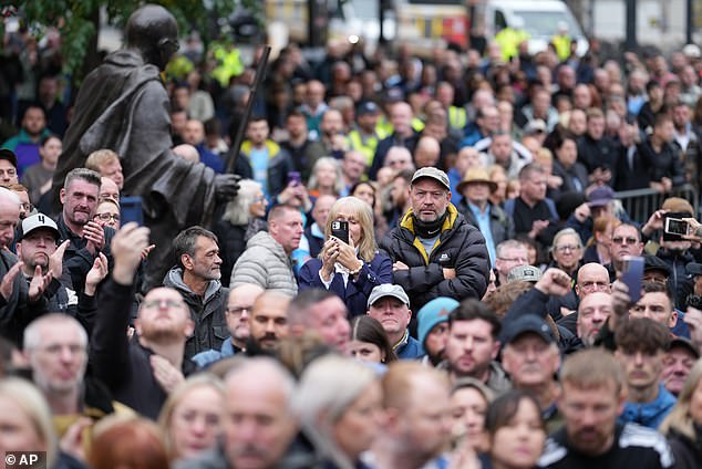 Thousands of people stood outside the cathedral during a funeral on a moving day that Manchester desperately needed after recent horrors
