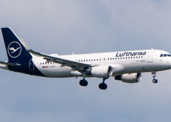 An Airbus A320-214 of Lufthansa is seen arriving to Schiphol Airport in Vijfhuizen, Netherlands, on June 4.