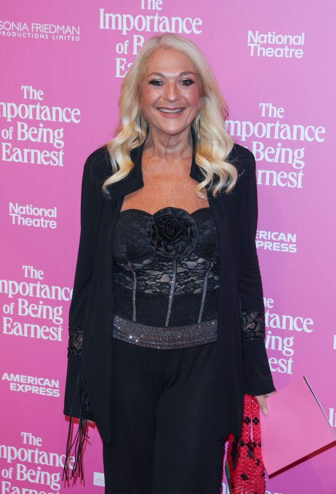 Vanessa Feltz at the press night for "The Importance of Being Earnest."