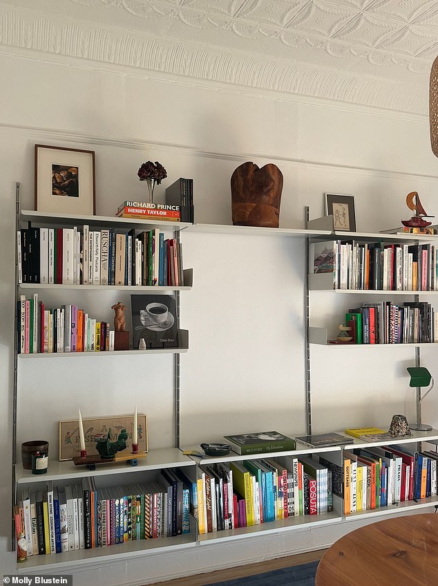 Blutstein, with a degree in interior design, was criticized for the nearly 'empty apartment' featured in the article