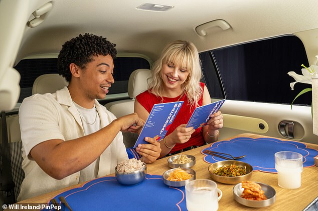 The world's smallest restaurant? Hyundai has turned its Inster EV into a 'Backseat Bites' restaurant for experimental diners