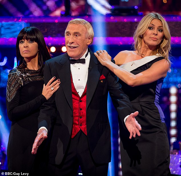 Tess previously presented the BBC One show alongside Bruce Forsyth before Claudia joined her as a permanent co-host 11 years ago (the duo pictured with Bruce in 2014)