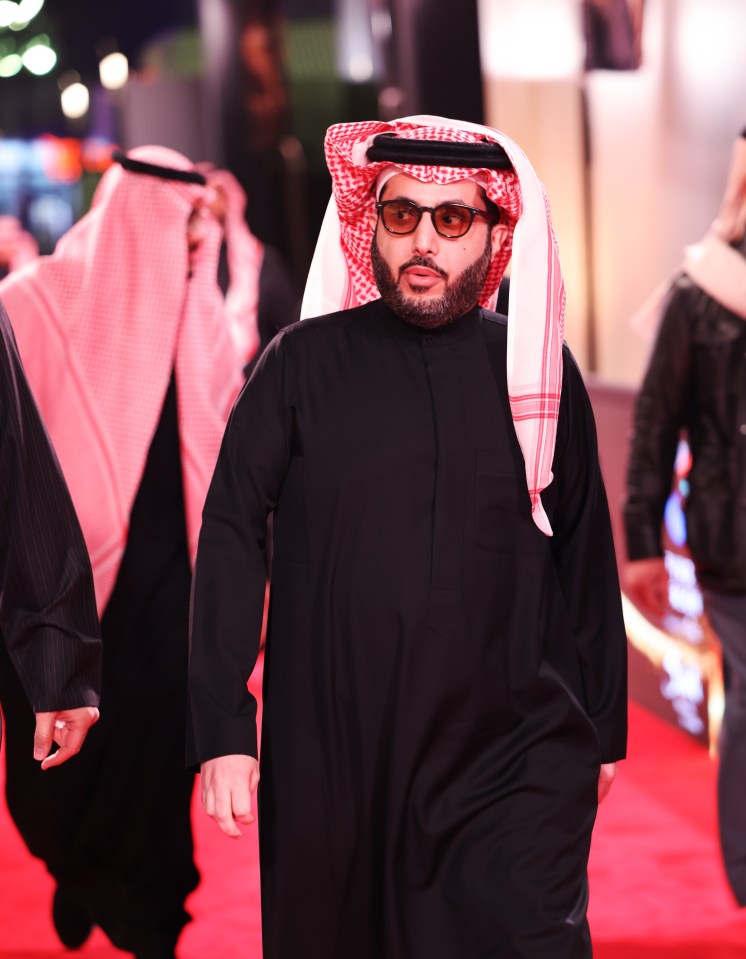 Turki Alalshikh attending the “Life Is A Dream” concert.