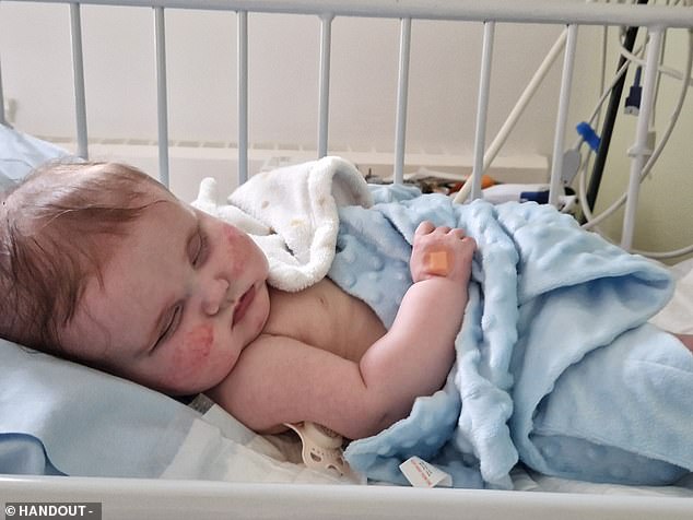 Young mother Jasmin described Ollie as her 'absolute world' and said he is attached to her side 'constantly'