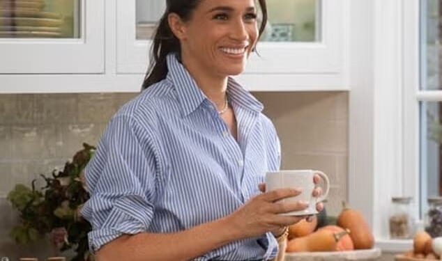 Meghan Markle (pictured) this week unveiled the latest seasonal offerings from her As Ever brand