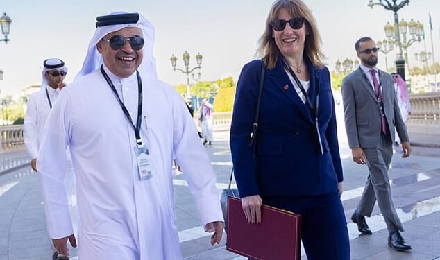 Rachel Reeves is currently visiting Saudi Arabia as she attempts to push through a trade deal with countries in the Gulf Co-operation Council