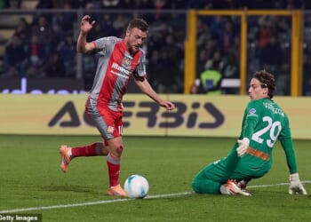 Jamie Vardy netted his first goal in Serie A on Saturday after a four-game wait