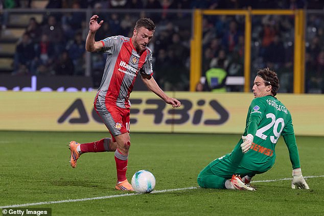 Jamie Vardy netted his first goal in Serie A on Saturday after a four-game wait