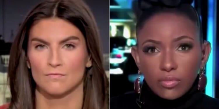 On Monday, CNN's Kaitlan Collins, left, fact-checked Rep. Jasmine Crockett, right, after she lied about the White House ballroom construction.