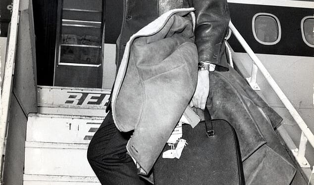 John Edwards jetting off on another adventure. 'His despatches for the Daily Mail from every corner of Britain and the globe were often raw, frequently moving and sometimes funny,' writes Richard Kay