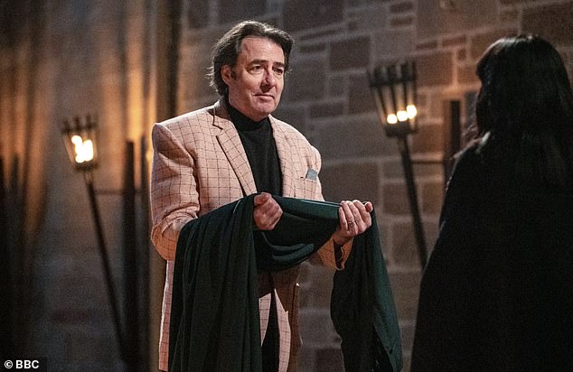 The comedian and presenter, 64, said goodbye to his fellow players after receiving the most votes at the round table