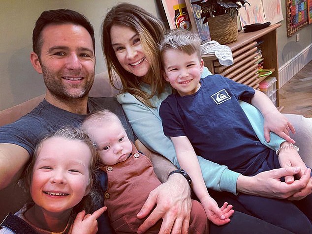 McFly's Harry Judd and wife Izzy have daughter Lola, eight and sons Kit, seven, and Lockie, three (pictured in 2022)