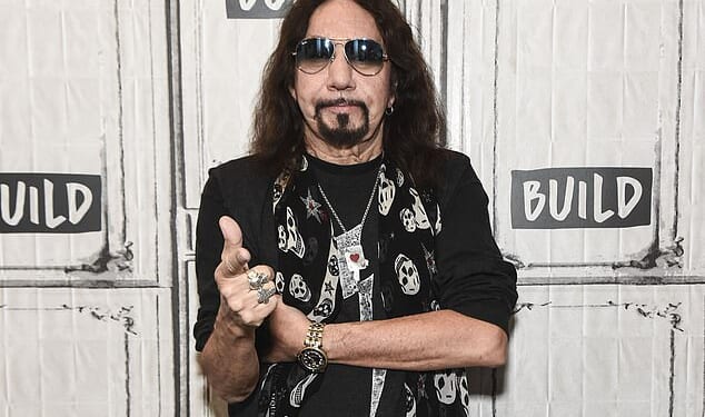KISS legend Ace Frehley is fighting for his life after suffering a devastating brain bleed that’s left him on life support; (pictured 2018)