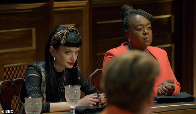 The new interview comes after Ruth (left) 'lashed out' and called Jonathan a 'f***ing snake' after being murdered during a behind-the-scenes meltdown, the Daily Mail revealed earlier this week