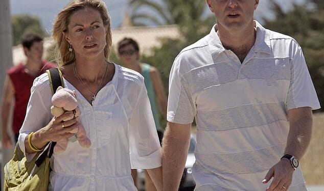 Kate and Gerry McCann shortly after their daughter's disappearance