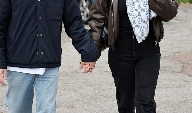 Katherine Ryan mads her first appearance in public with newborn daughter Holland Juliette as she stepped out for lunch with doting husband Bobby Kootstra  on Tuesday