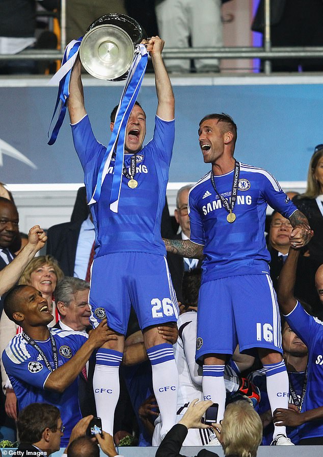 Terry has since insisted he had no choice about changing into his full kit after the team's victory in 2012