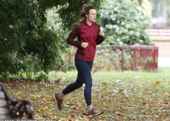 Keira Knightley wearing a pair of £200 Autry Reelwind shoes - a sought-after Texas brand