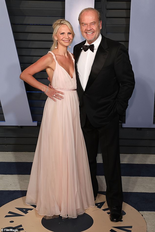 Kelsey Grammer just revealed he recently welcomed his eighth child, son Christopher, with fourth wife Kayte Walsh (seen in 2018)