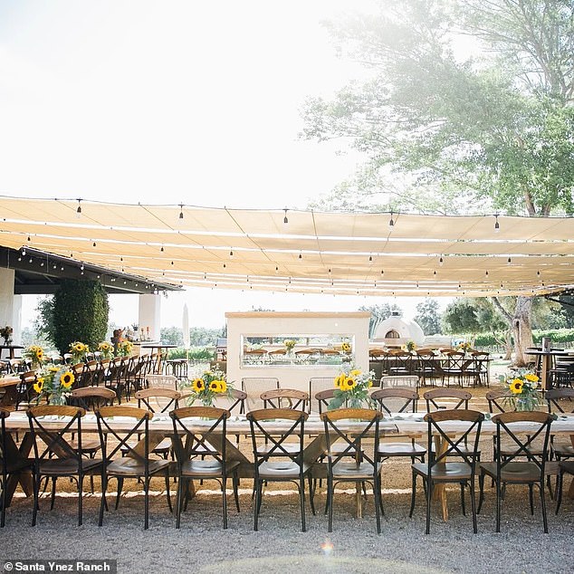 The pair wed at Santa Ynez Ranch, a stunning event space in California