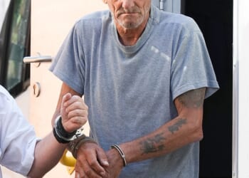 Pictured is Derek Martin, who was accused of murdering Chloe and her husband Josh, 33