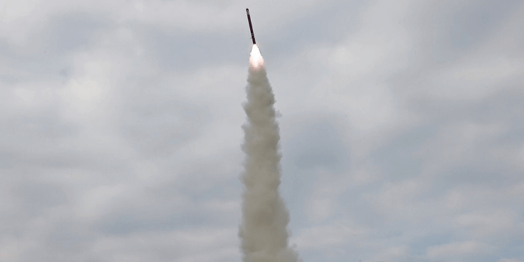 Kim Jong-un fires missile just HOURS before Trump is set to visit S. Korea as tyrant vows 'to prepare for nuclear war'